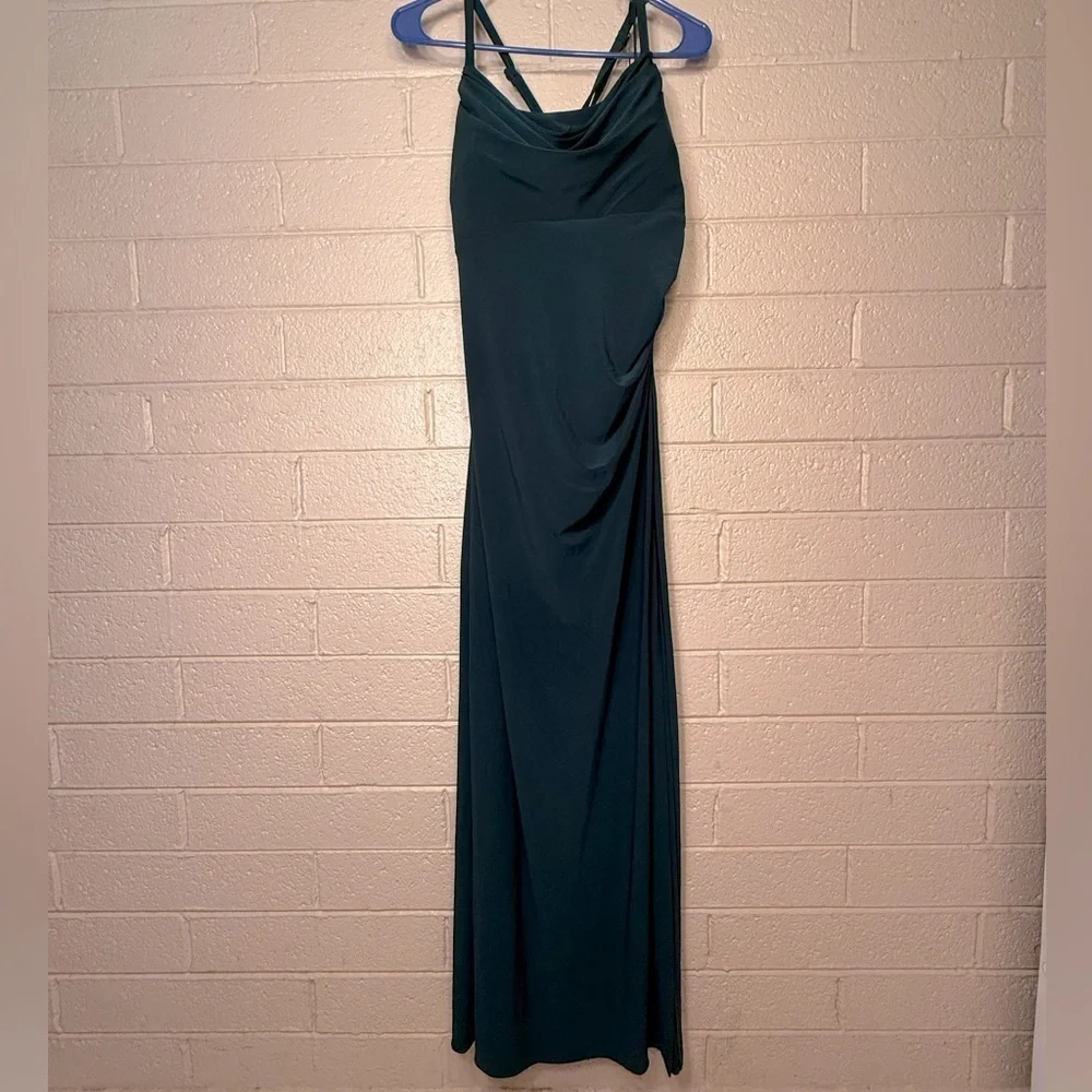 Morgan & Co. Strapless Teal Dress